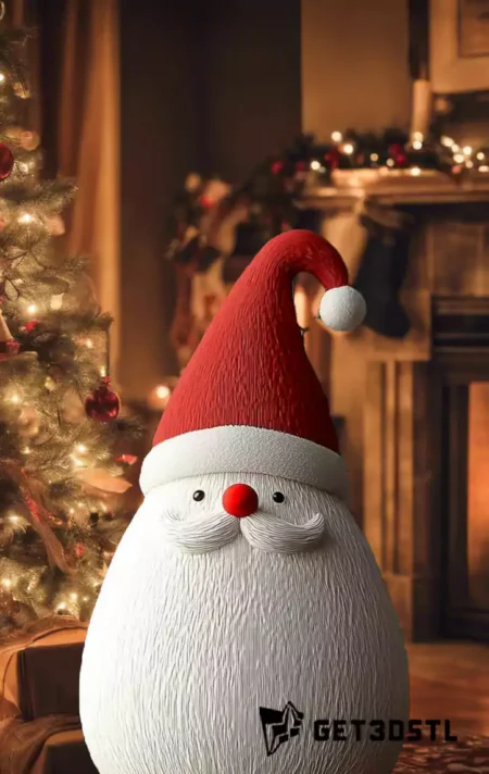 Santa Claus Vase STL 3D Model