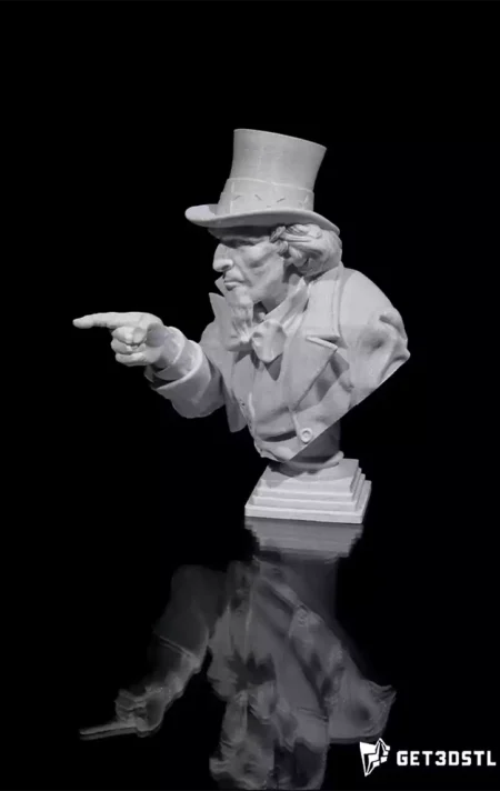 Uncle Sam Bust 3D Print Files