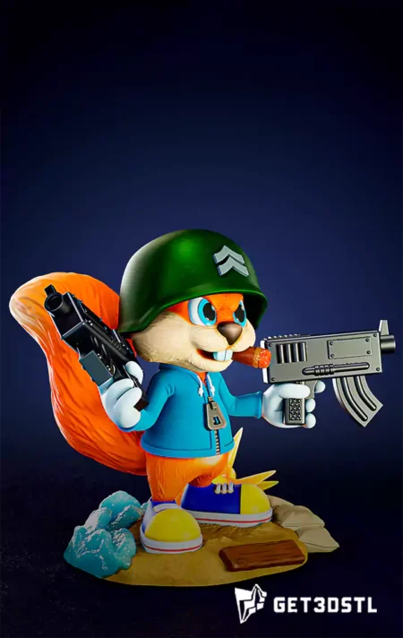 Conker Bad Day STL 3D Print Model