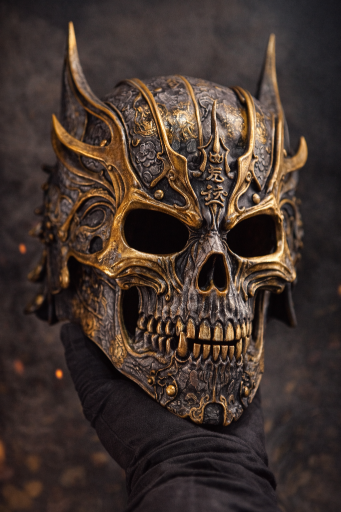 high detail 3d printed cosplay mask model