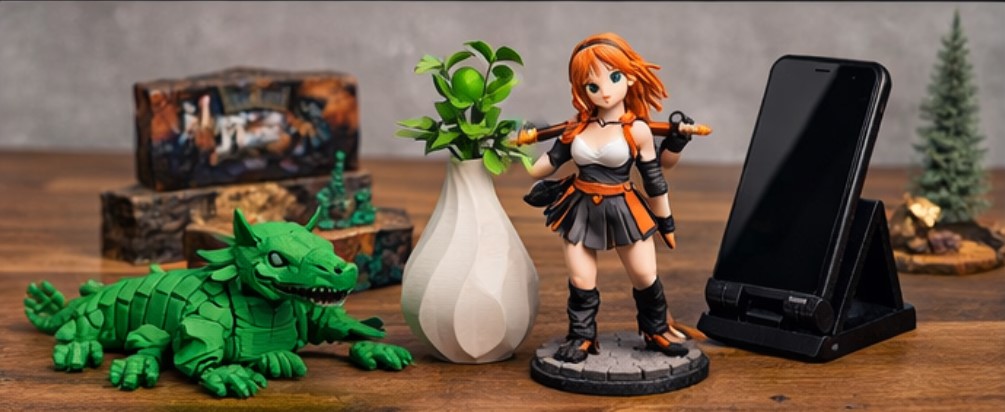 most popular 3D printable models 2026 collection including flexi dragon anime figure vase and phone stand