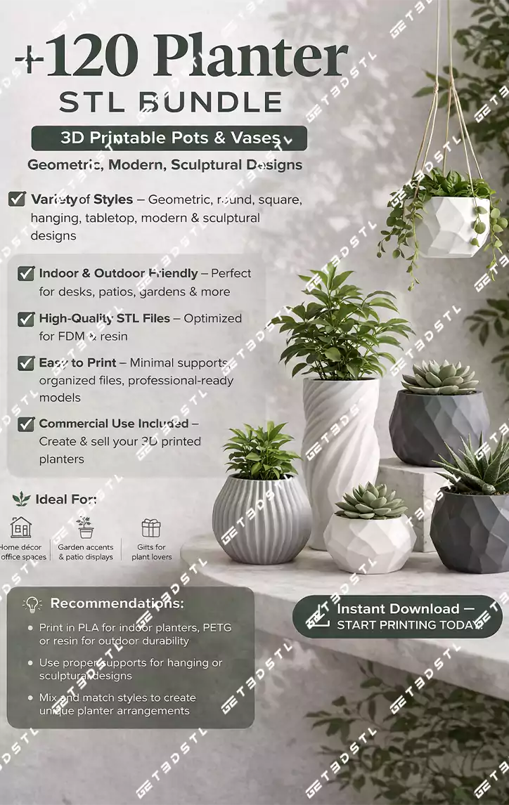 Planter STL Files