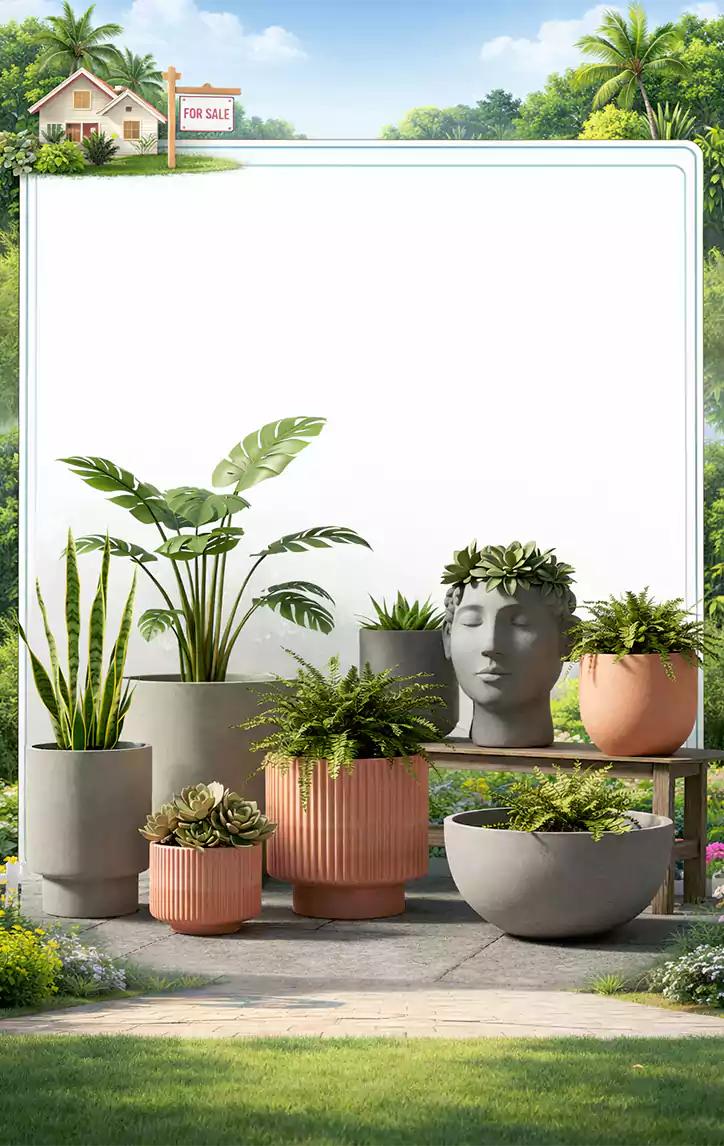 decorative garden planter stl models