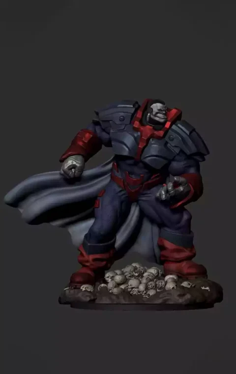 Apocalypse STL 3D print villain statue front view detailed