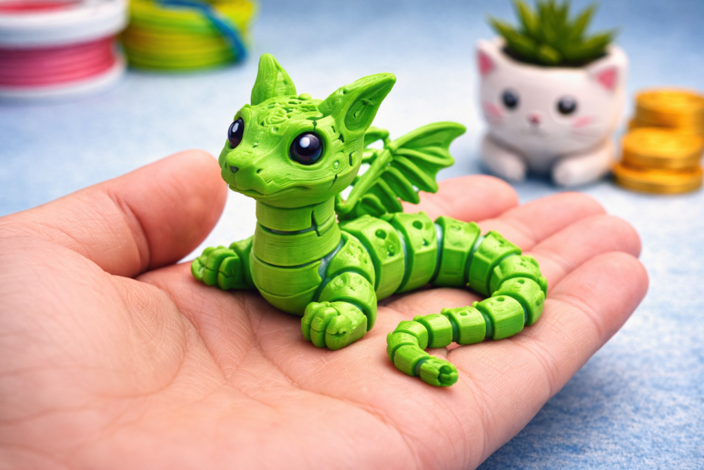 mini articulated 3d printed animal under $5