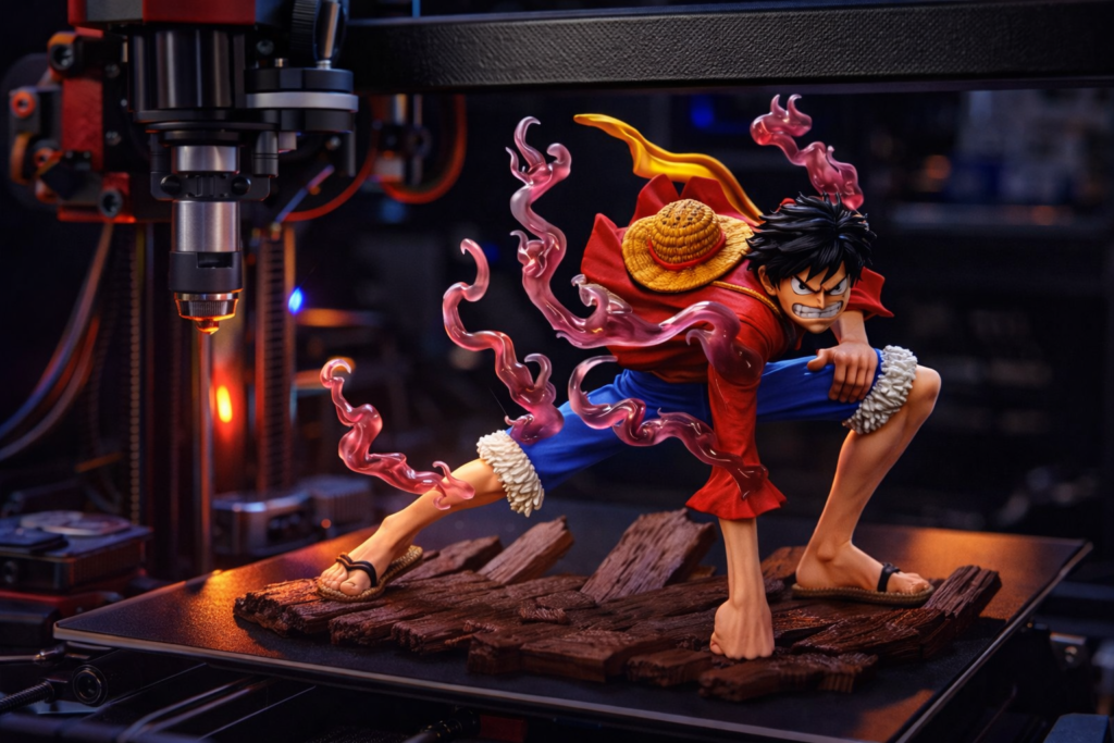 Monkey D. Luffy STL 3D print model from One Piece