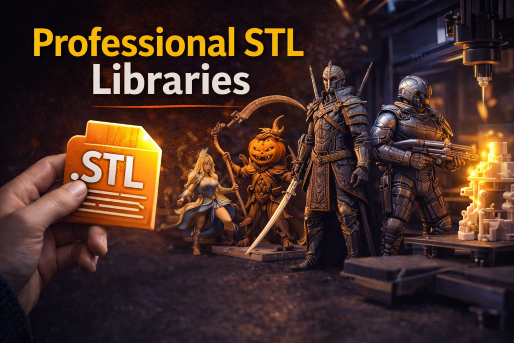 Professional STL libraries providing high quality 3D printing models for makers and 3D printing businesses