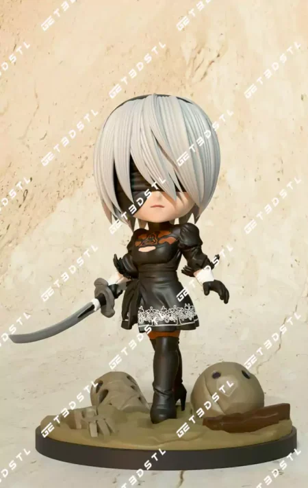 2B Chibi STL File