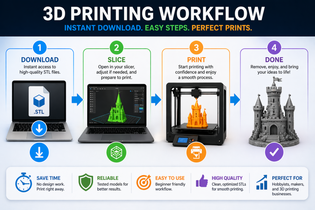 ready to print stl workflow