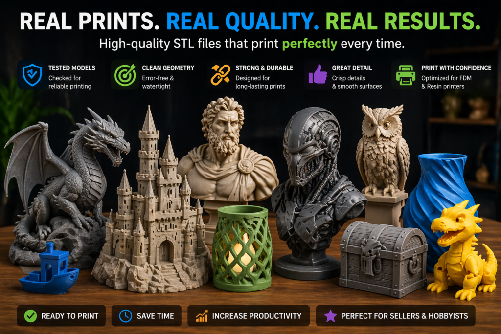 high quality 3d printed models ready to print stl files results