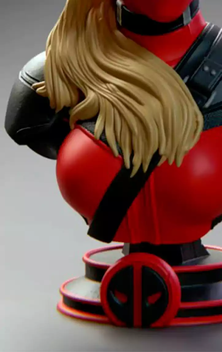 Superhero bust STL collectible model