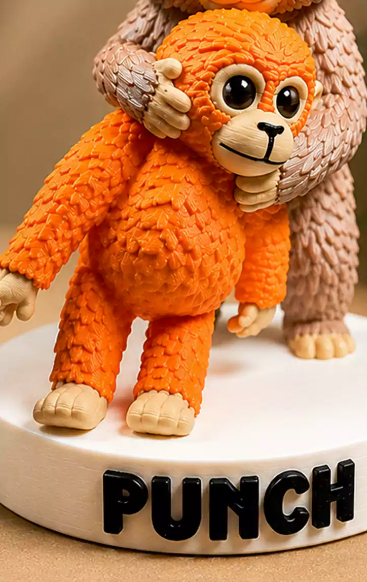 Detailed Punch Monkey Buddies STL and 3MF