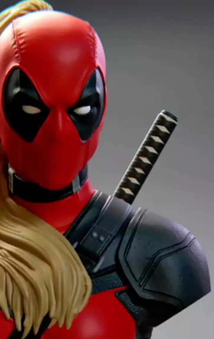 Female Deadpool bust 3D printable file