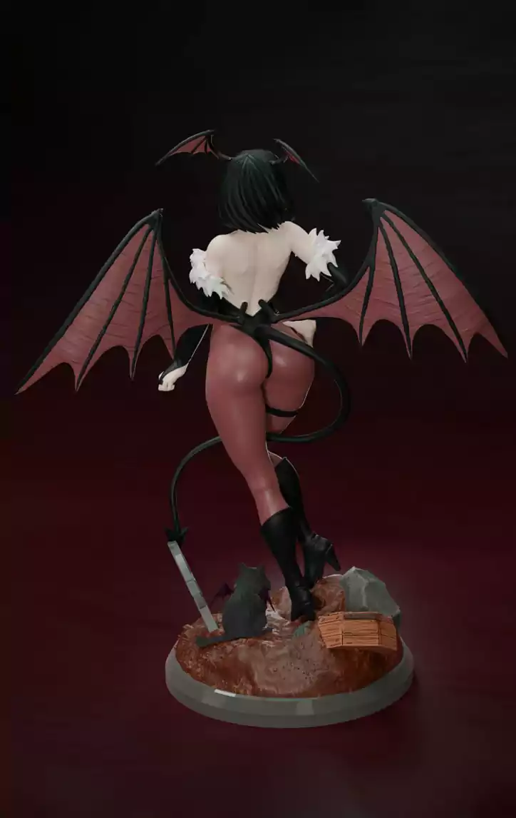 Anime succubus STL for resin printing