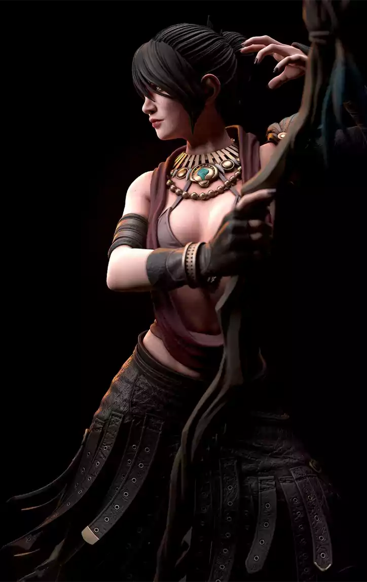 Morrigan fanart STL model