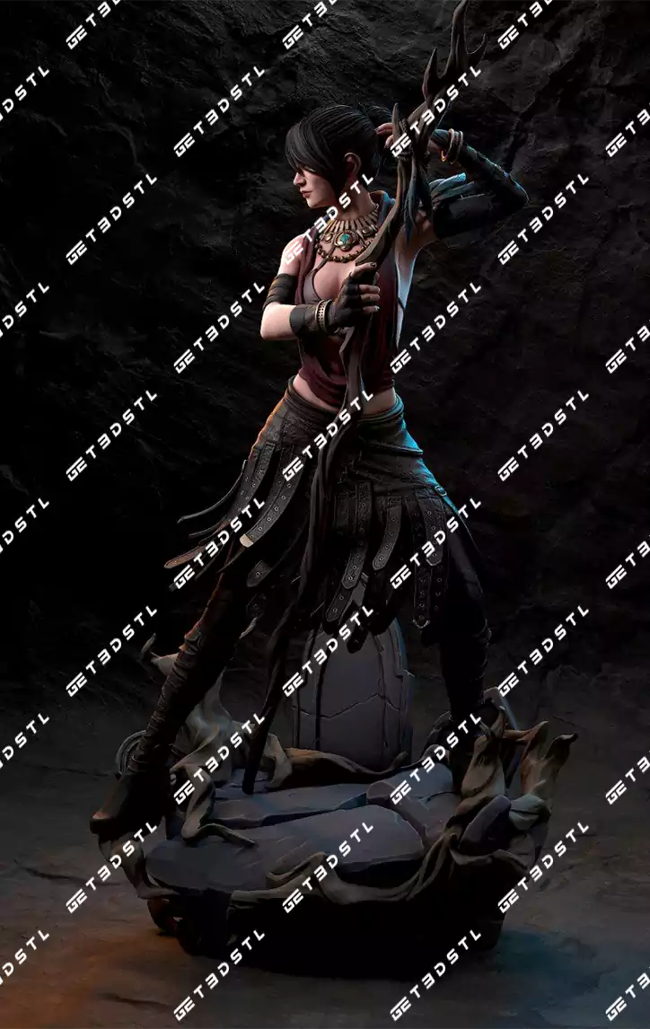 Morrigan Dragon Age 3D STL Model