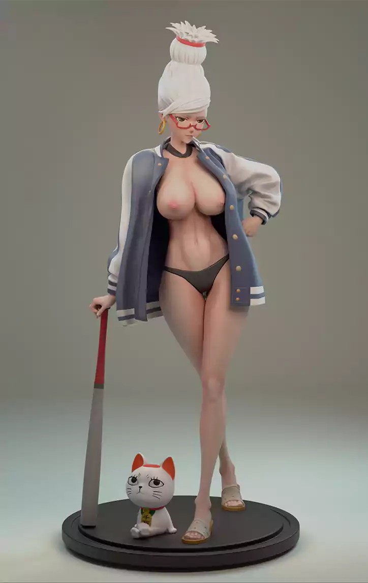 Anime baseball bat cosplay STL file