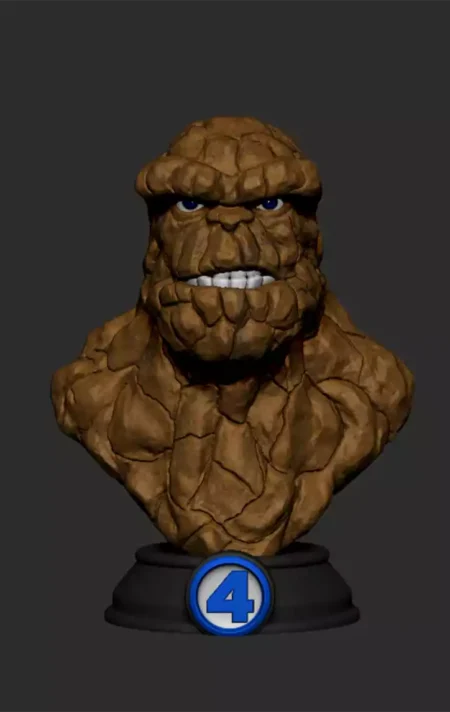 Monster bust STL ready for 3D printing