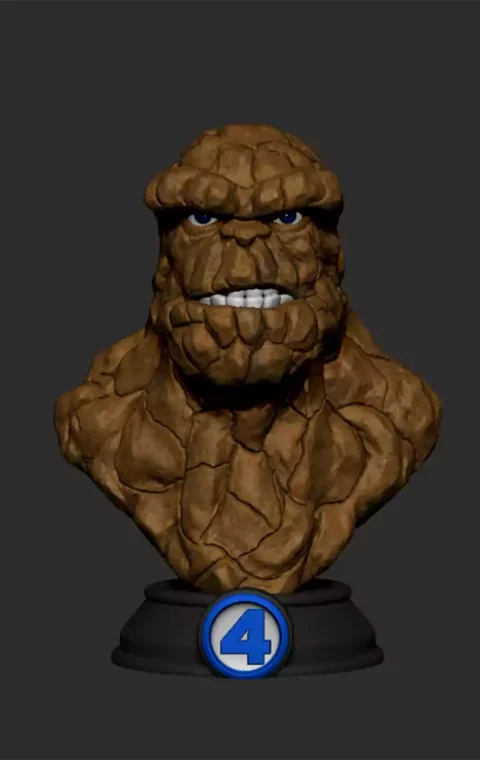 Monster bust STL ready for 3D printing