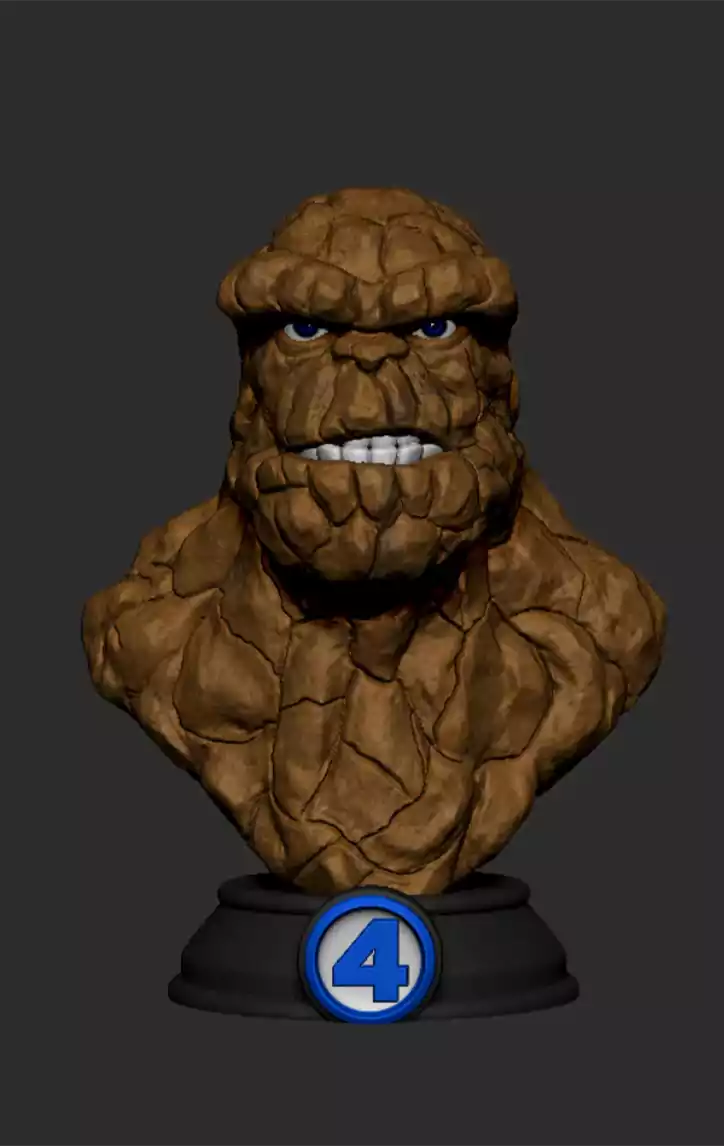 Monster bust STL ready for 3D printing