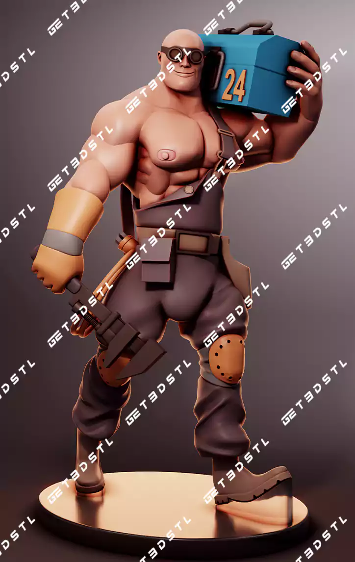 Buff Engineer Team Fortress STL Files