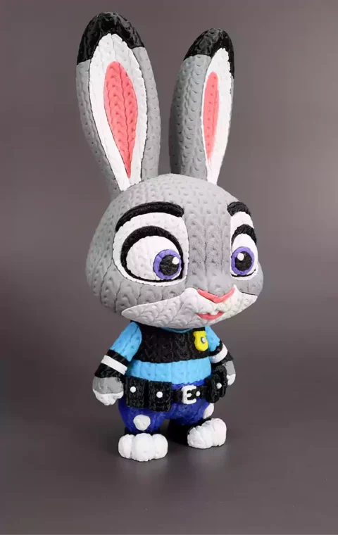 Judy Hopps Amigurumi STL Front View
