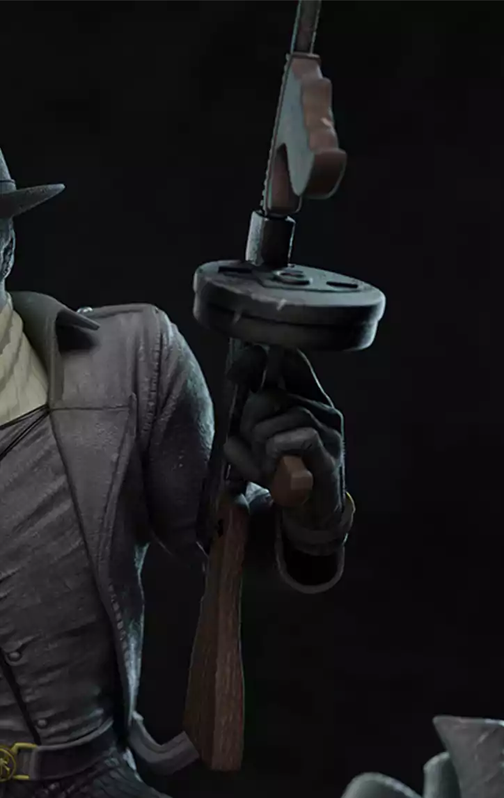Spider Noir and Gun Printing Figurine