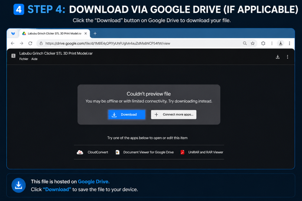 Download via Google Drive (If Applicable)
