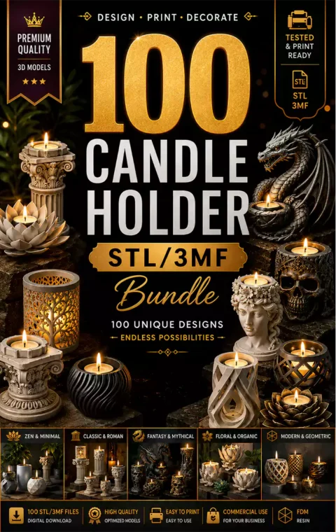 Candle Holder STL Bundle