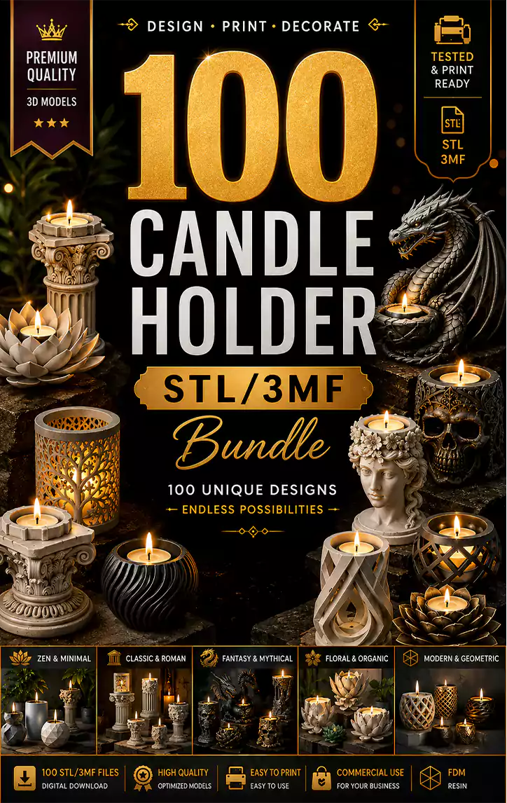 Candle Holder STL Bundle
