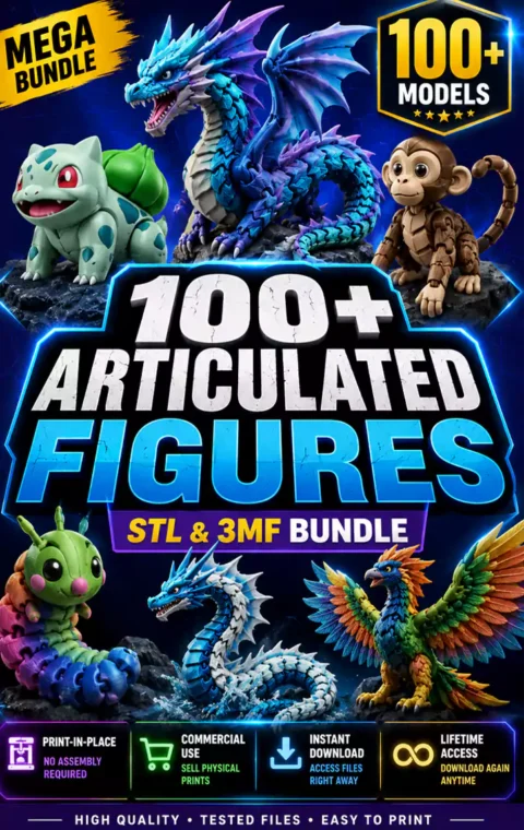 Articulated Figures STL Bundle