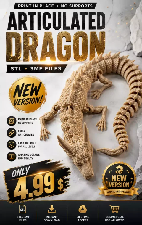 Articulated Dragon STL Print