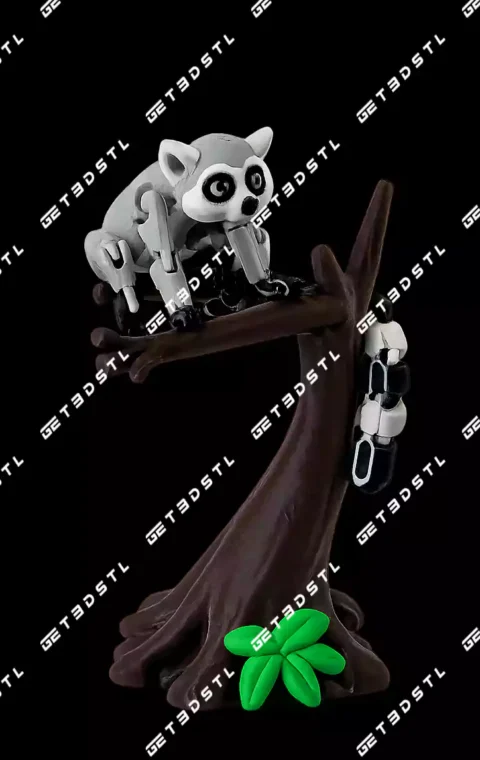 Lemur Sitting on a Tree 3mf