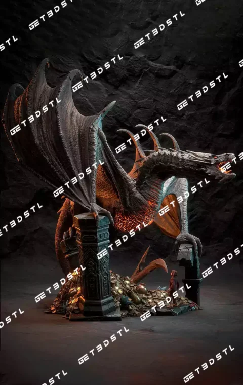 Smaug Fire Dragon STL File