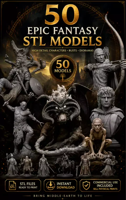 Fantasy Character Statues & Busts