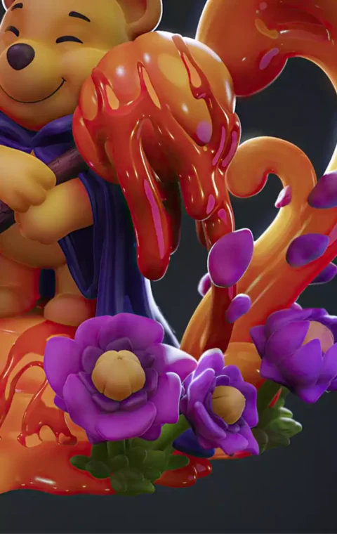 Winnie the Pooh STL file for 3D printing